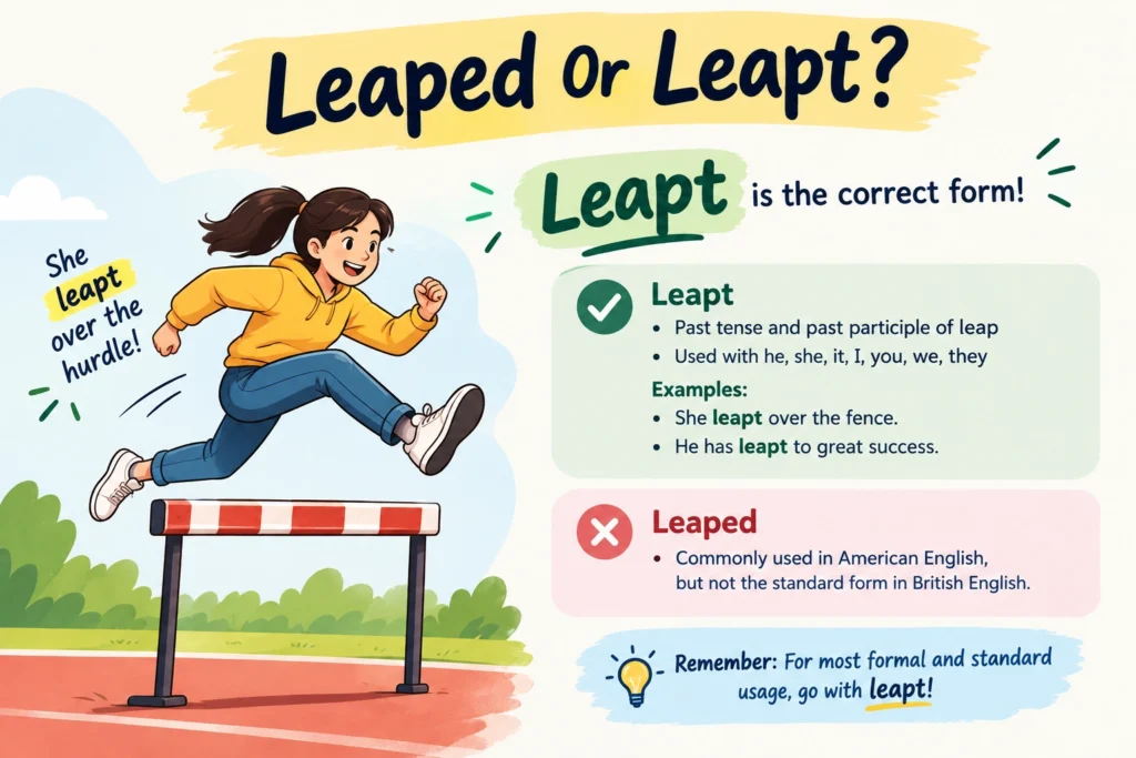 Leaped Or Leapt