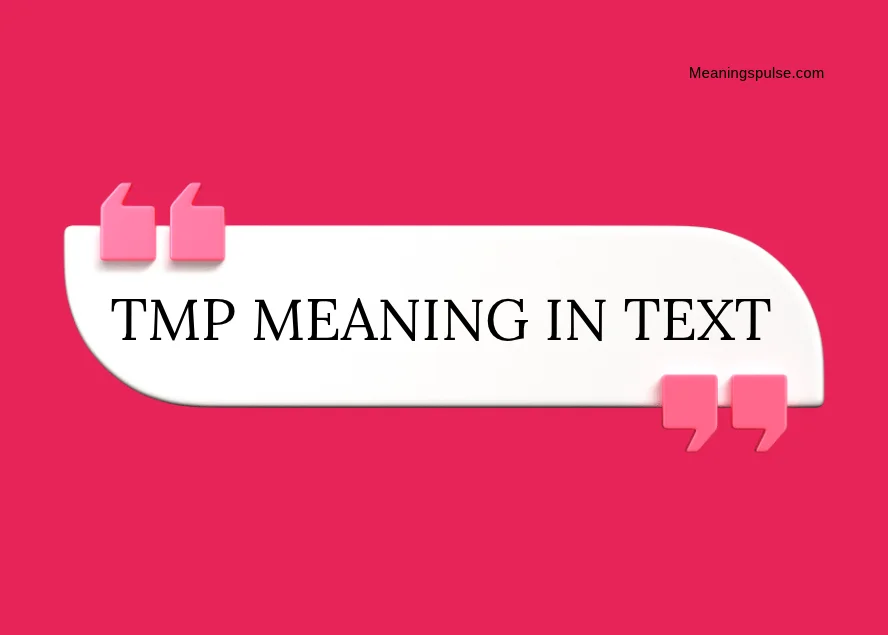 TMP Meaning in Text: What It Really Stands For (With Examples) Tmp Meaning In Text