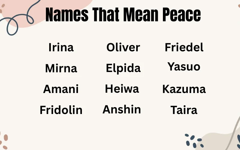 Names That Mean Peace: 220+ Meaningful Names for Boys, Girls and Surnames Names That Mean Peace